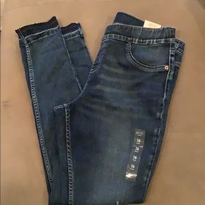 Justice jeans leggings mid rise 16 plus.